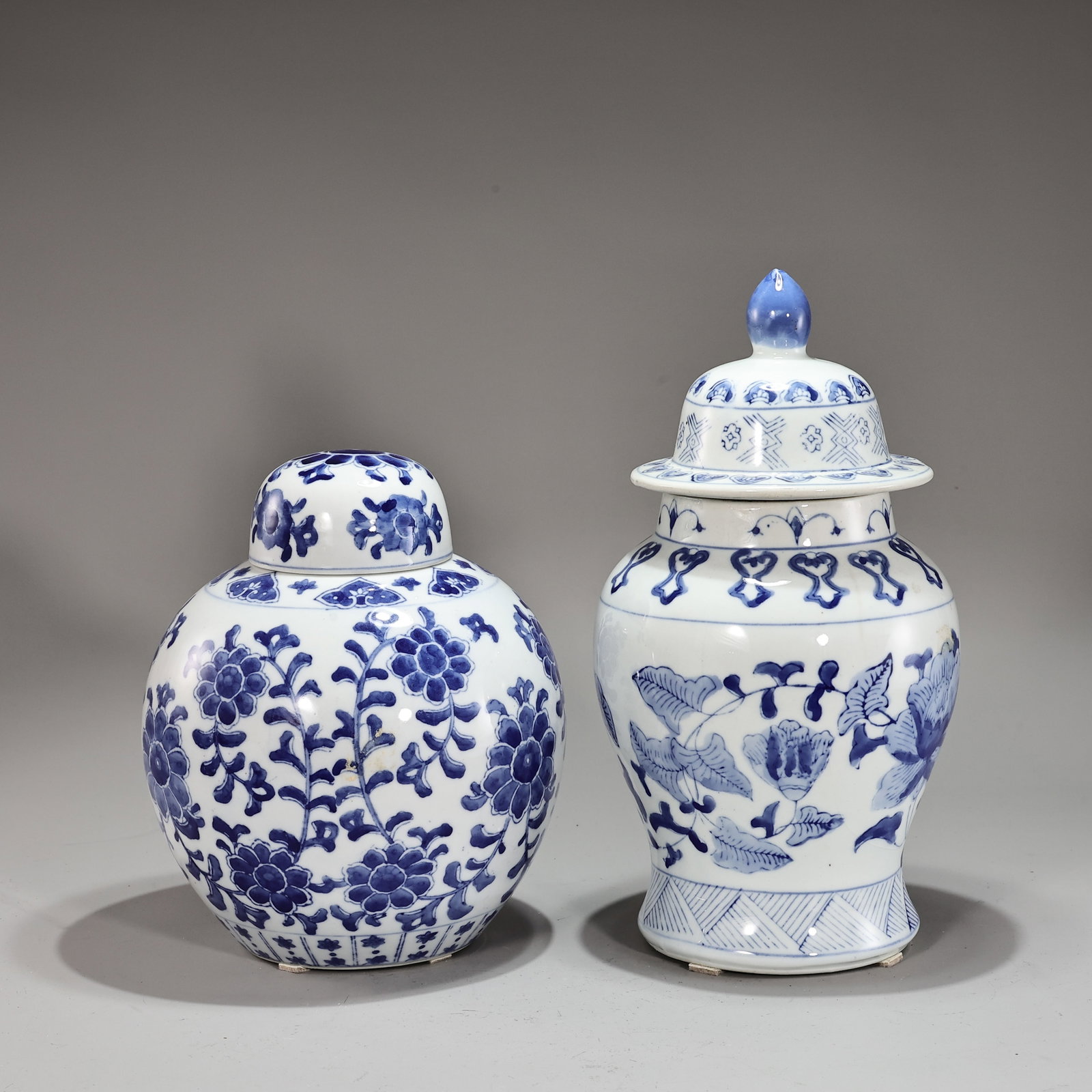 Two Chinese Blue And White Porcelain Jars (1 of 6)