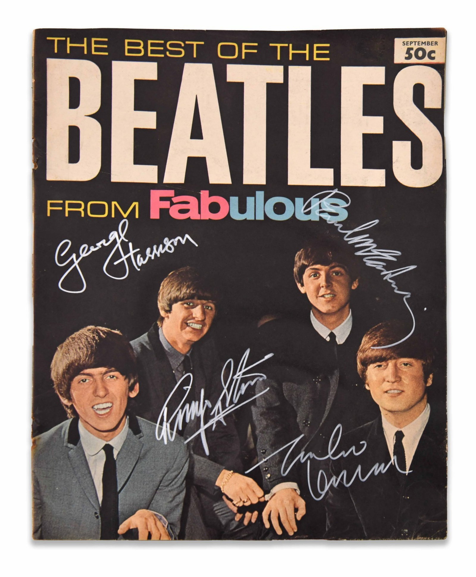 THE BEATLES, SIGNED THE BEST OF THE BEATLES FROM FABULOUS MAGAZINE (1 of 2)