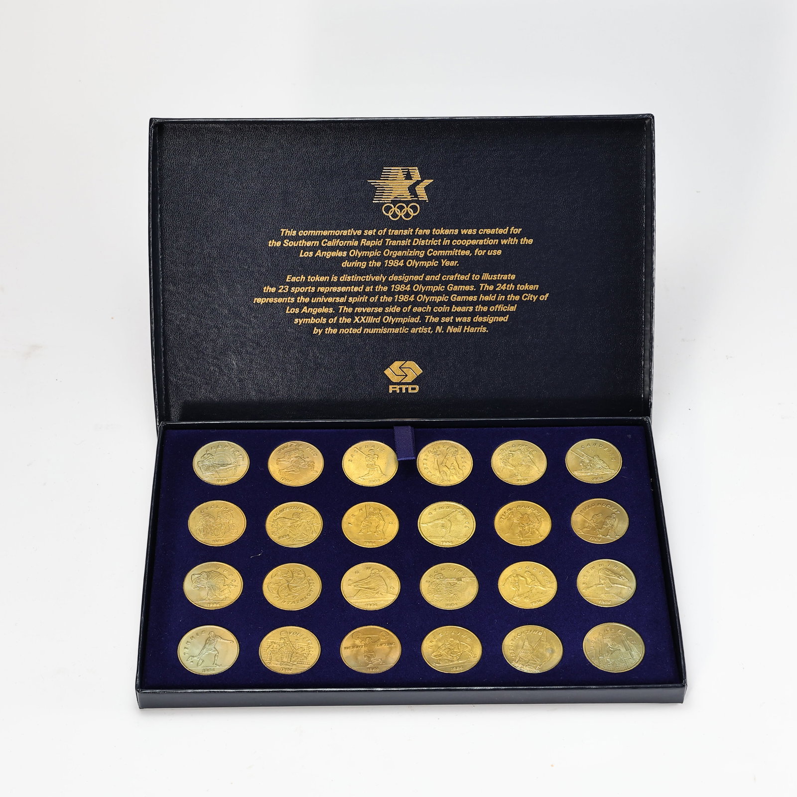 1984 Olympic Gold Coin Set (1 of 6)