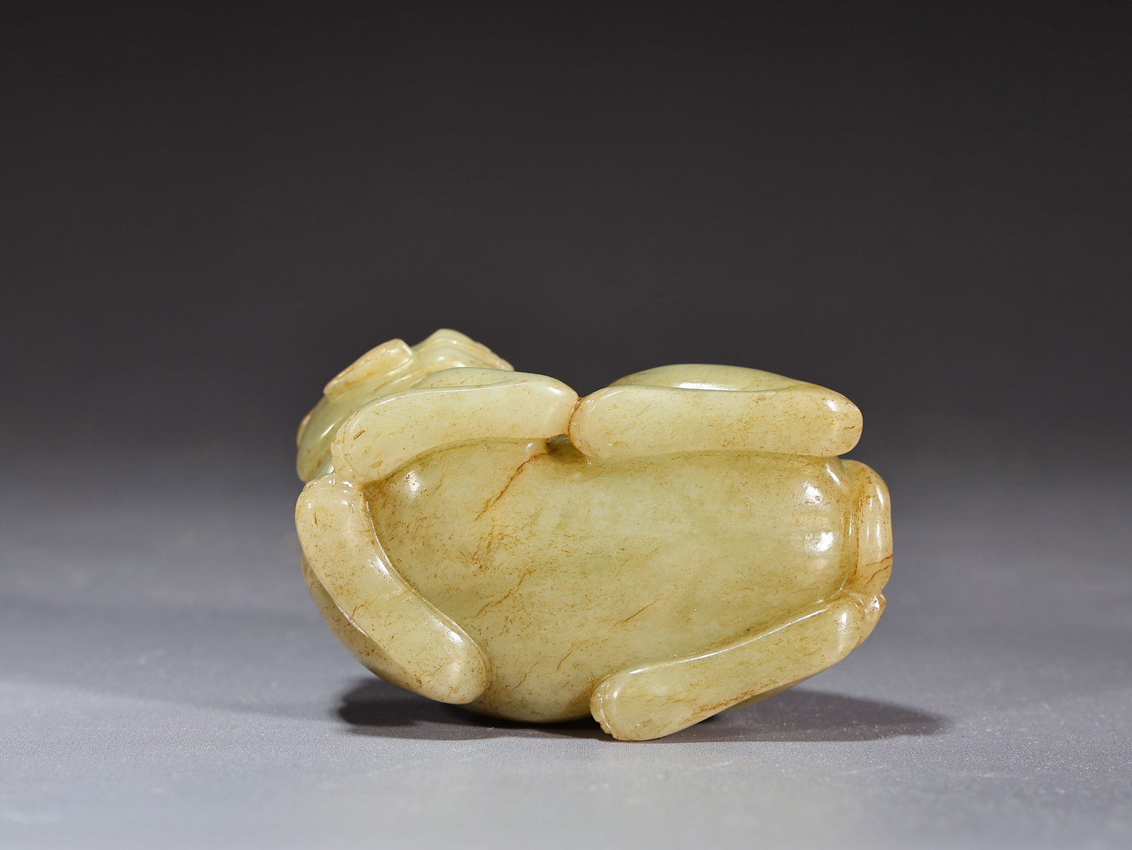 Chinese Jade Carved Beast Sitting - 7