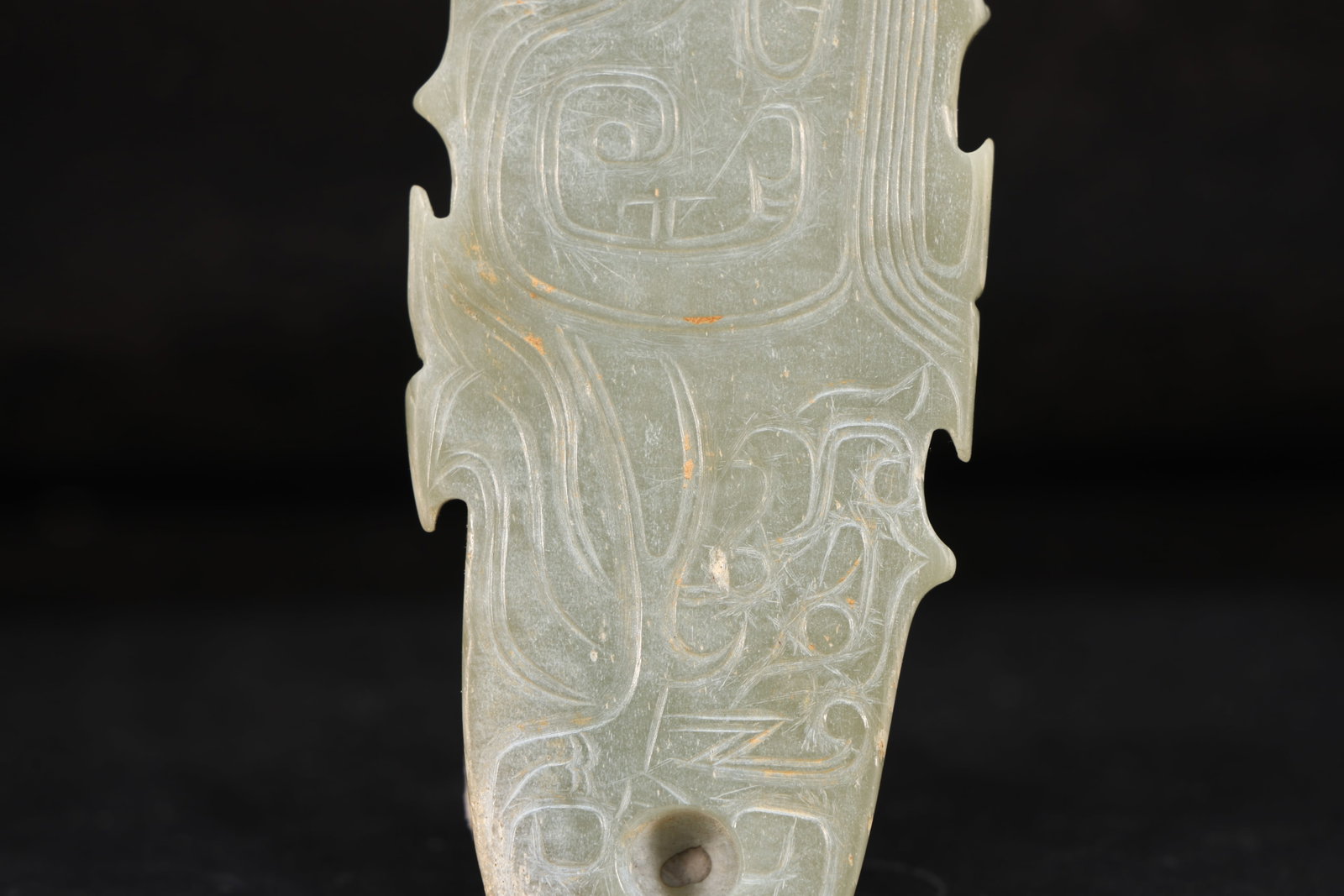 Jade Carved Bird Pattern Bi - 3