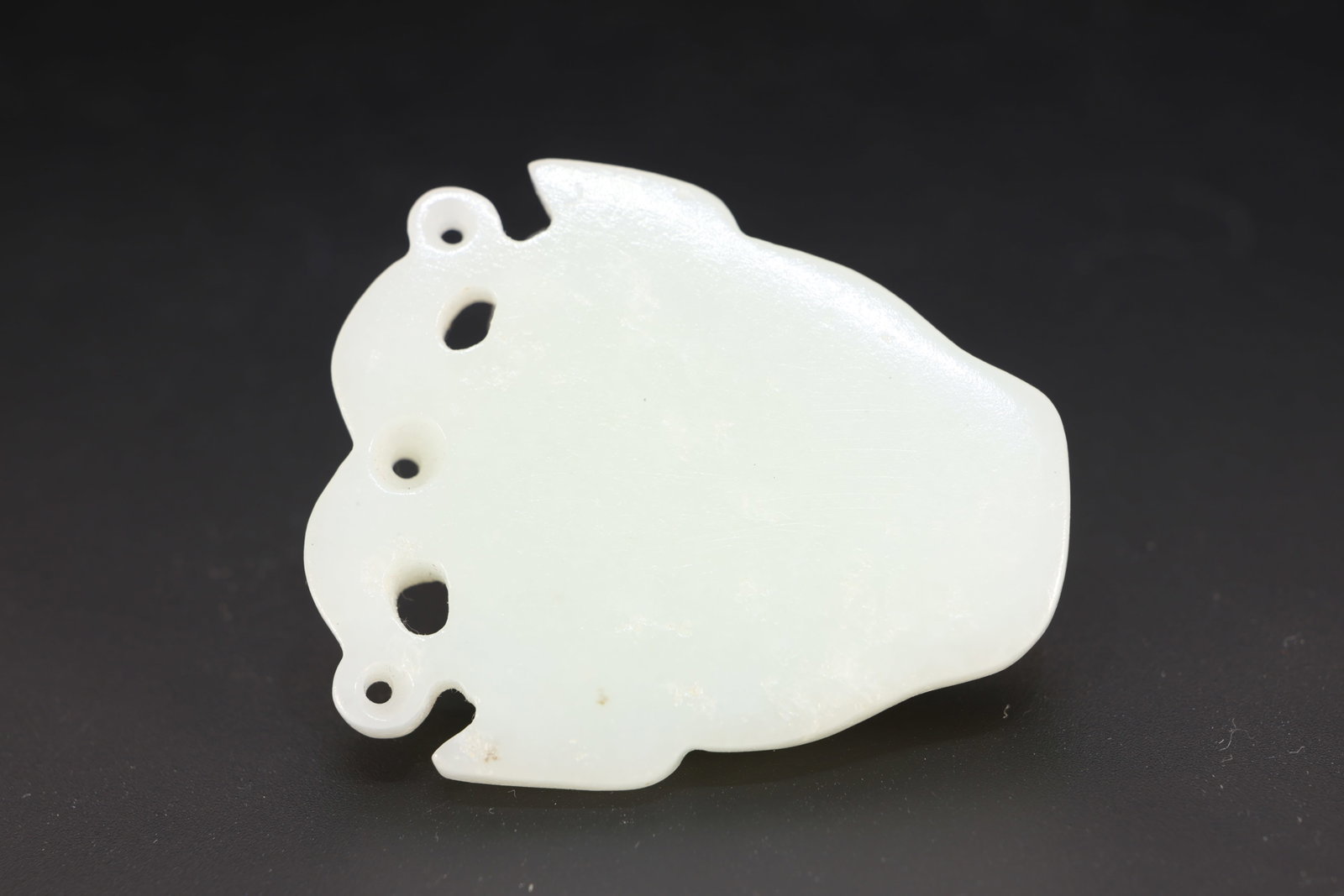 Jade Carved Beast Face Pattern Bi - 4