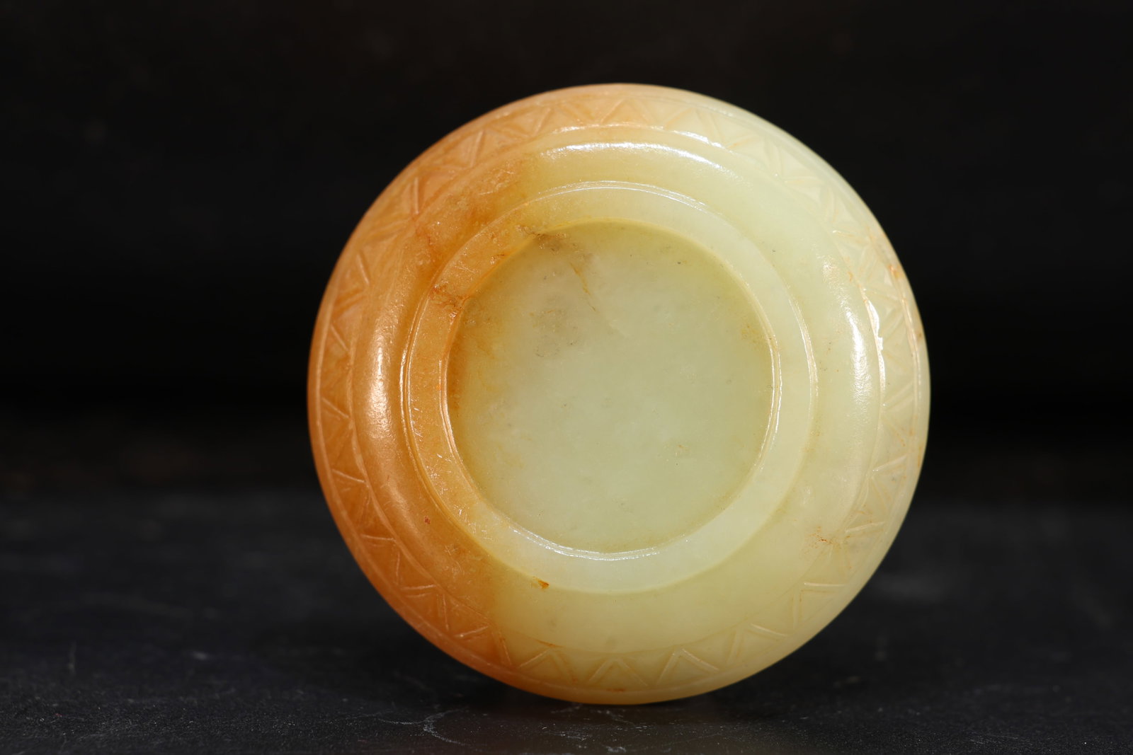 Jade Carved Dragon Pattern Bi - 3