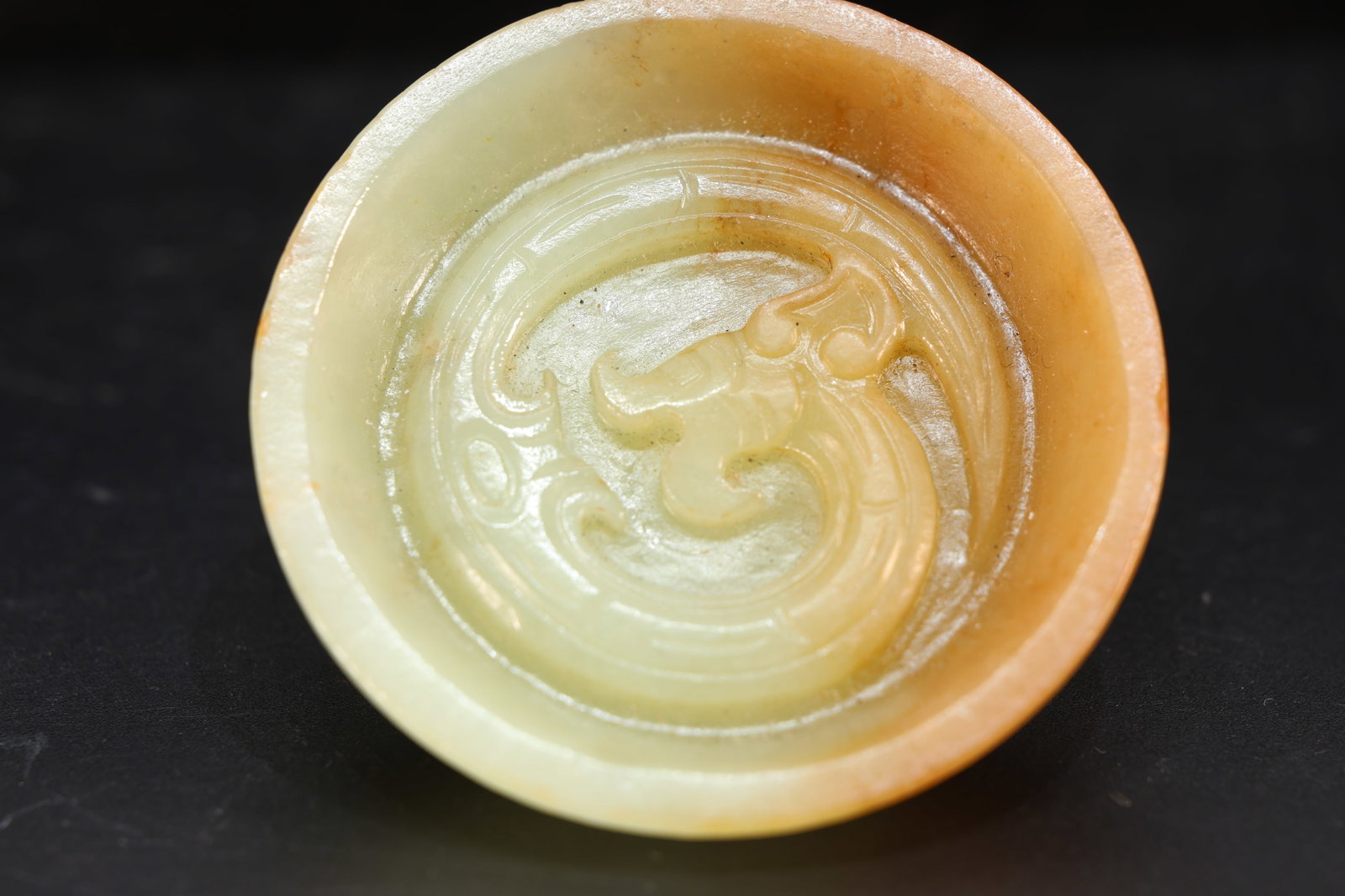 Jade Carved Dragon Pattern Bi - 6