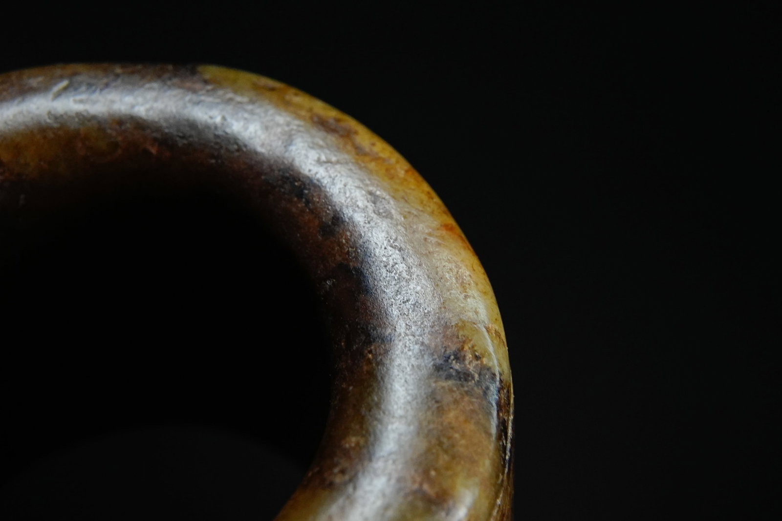 Jade Carved Dragon Pattern Thumb Ring - 9