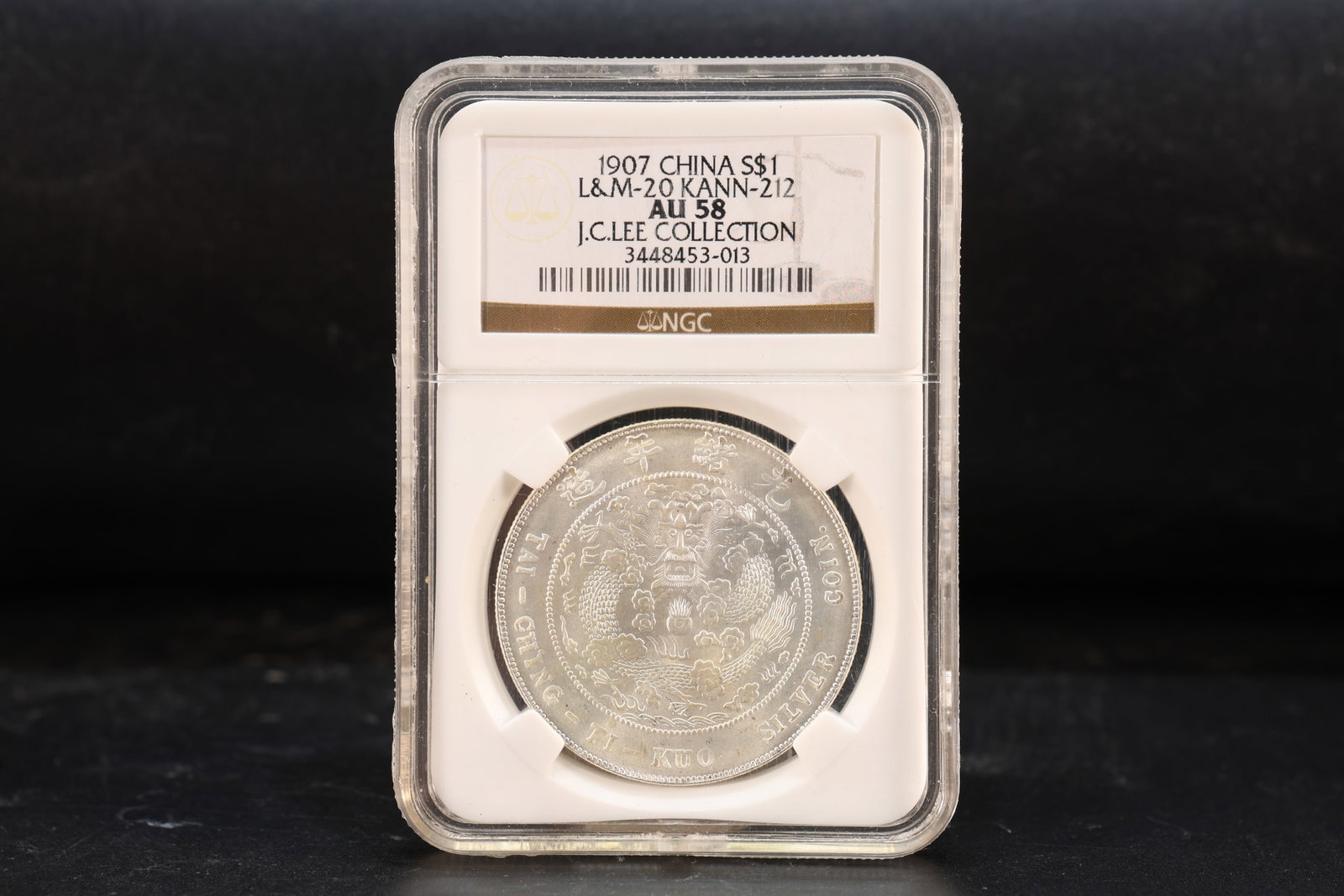 Chinese Silver Coin Ornament: Chinese Silver Coin Ornament (8.5 x 6 x 1.2cm)