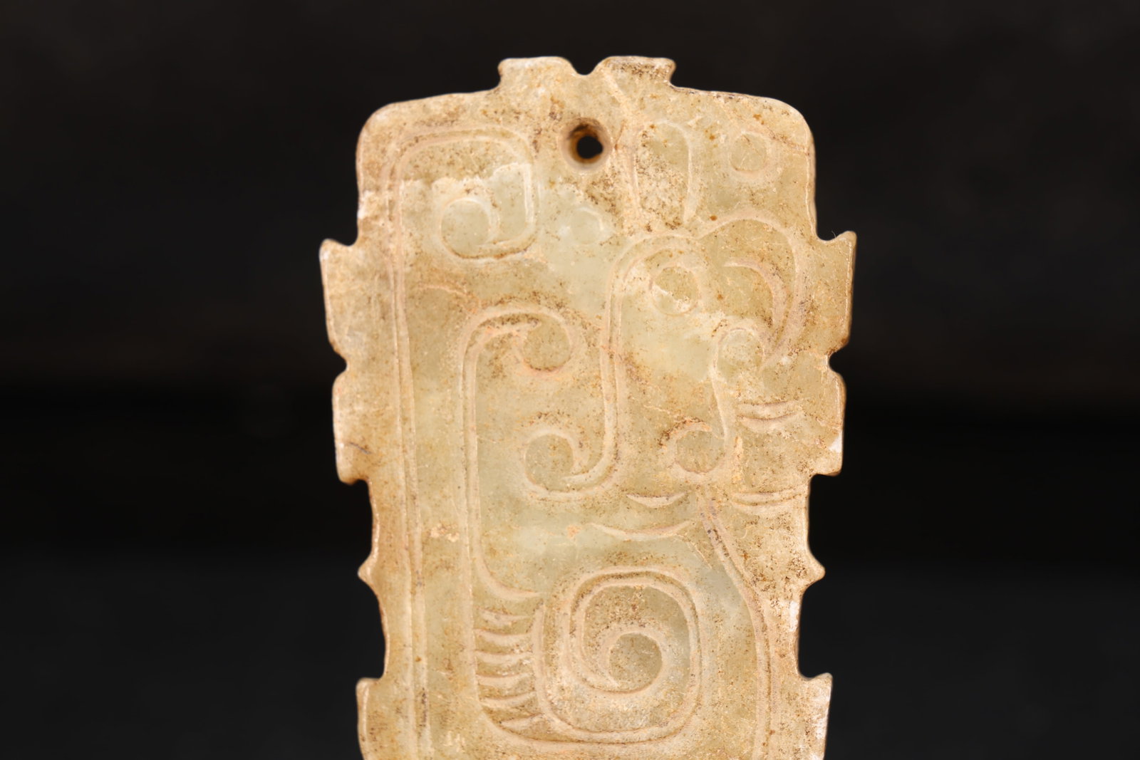 Jade Carved Bird Pattern Bi - 2