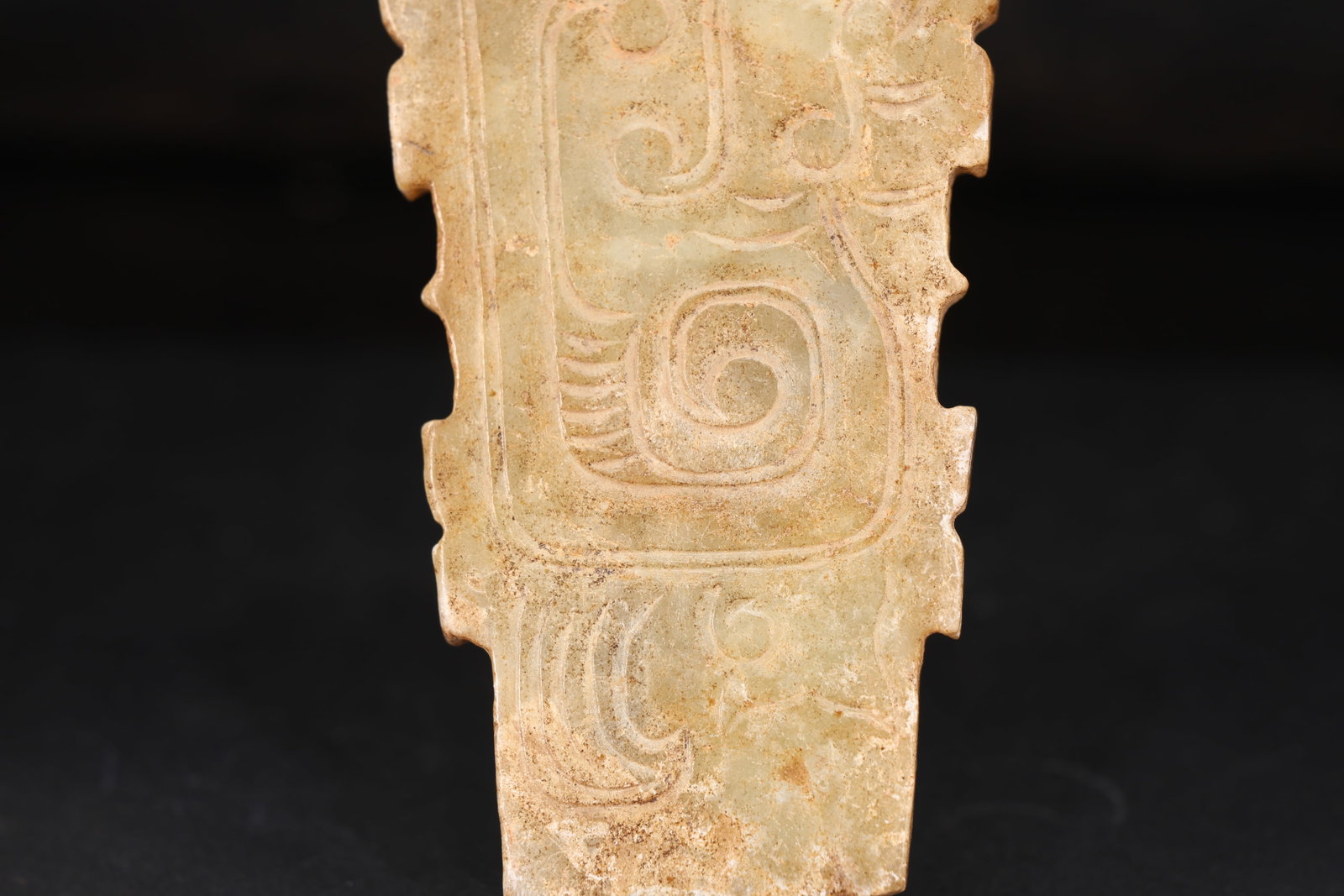 Jade Carved Bird Pattern Bi - 3
