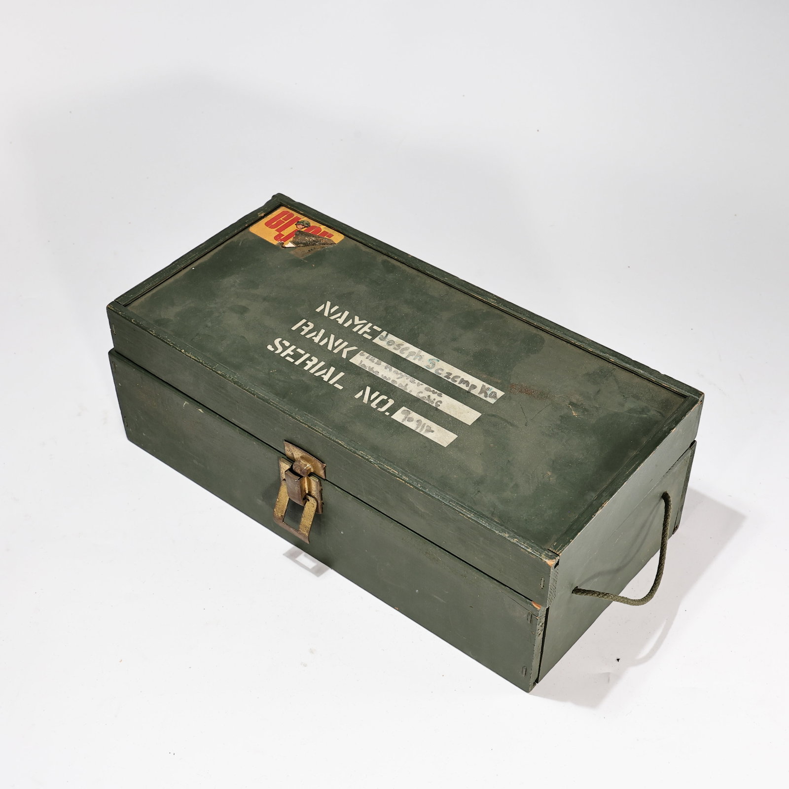 Vintage GI JOE Foot Locker 12? Action Soldier Wooden Storage Box (1 of 5)