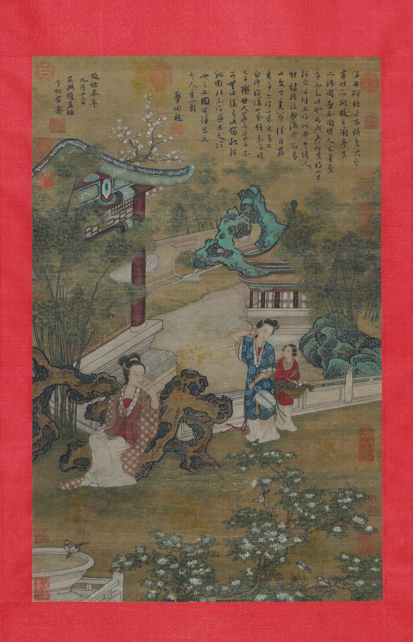 Chinese Drawing Beauty Story Painting,Zhao Mengfu Mark: Chinese Drawing Beauty Story Painting,Zhao Mengfu Mark ?78 x 50cm?