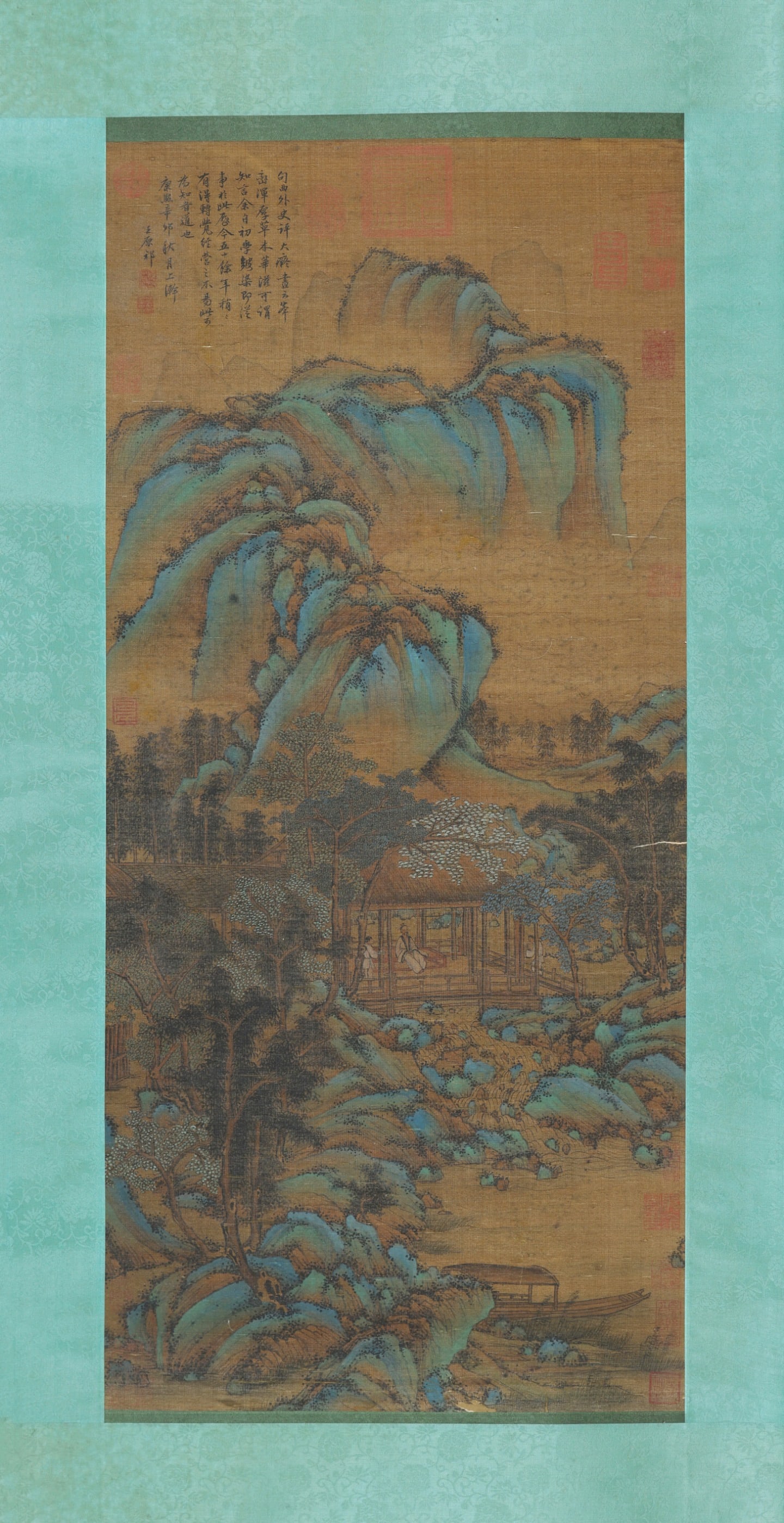 Chinese Drawing Character Story and Landscape Painting,Wang Yuanqi Mark: Chinese Drawing Character Story and Landscape Painting,Wang Yuanqi Mark ?96 x 44cm?