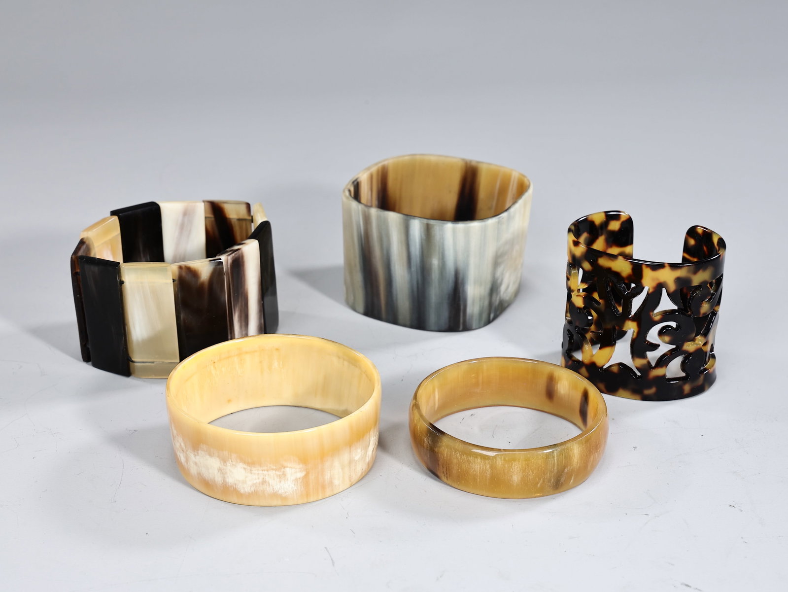 Group Of Vintage Wide Bangle Bracelets (1 of 8)