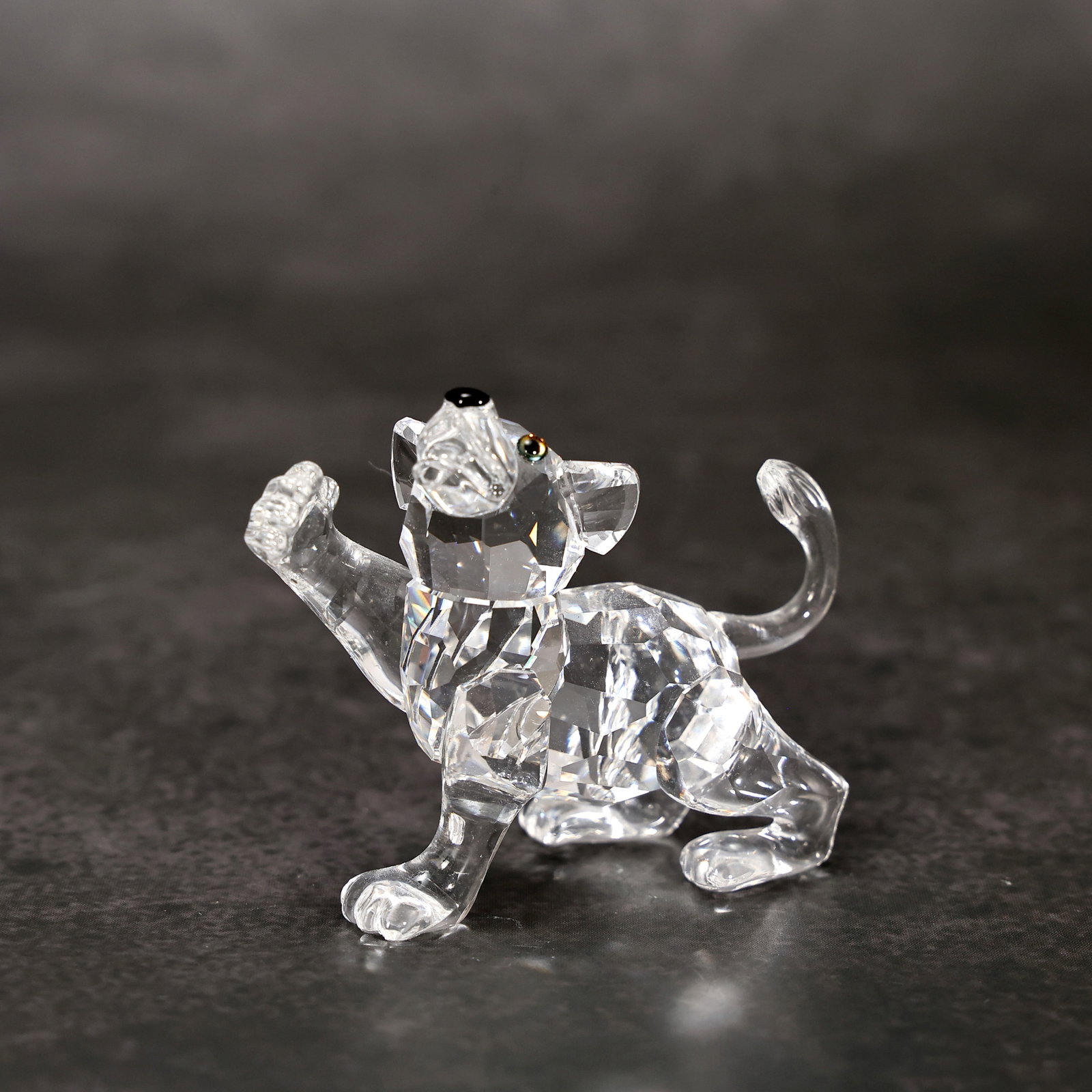 Swarovski Crystal Playful Baby Lion Cub Figurine (1 of 6)