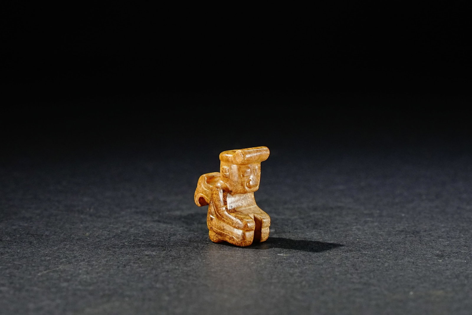 Jade Carved Character Shape Ornament: Jade Carved Character Shape Ornament (1.5 x 1 x 1.8cm)