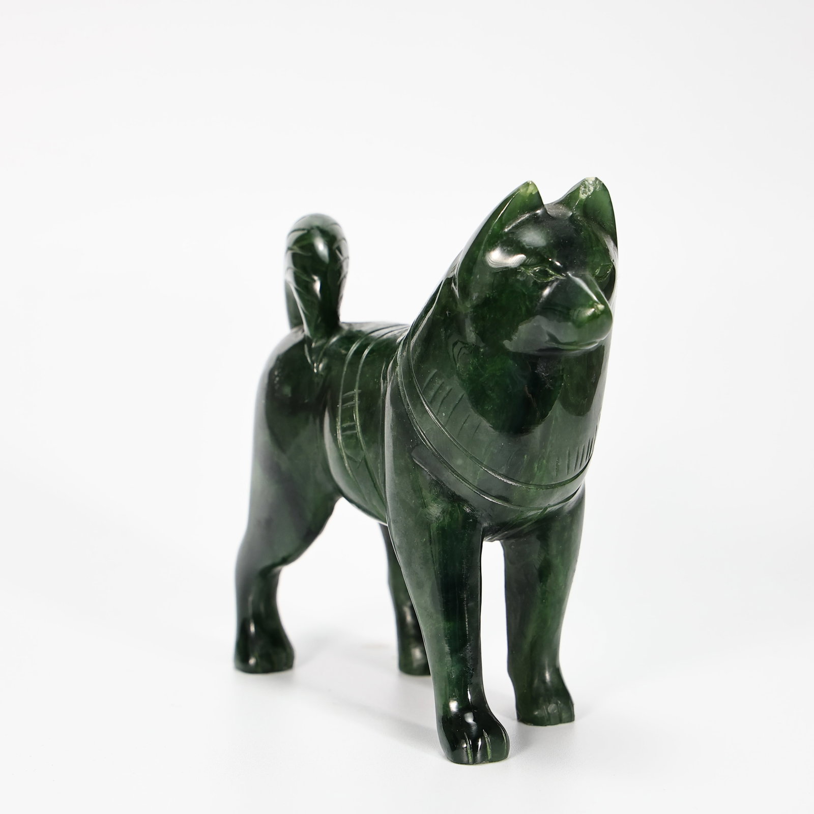 Canadian Nephrite Jade Husky Figurine (1 of 7)