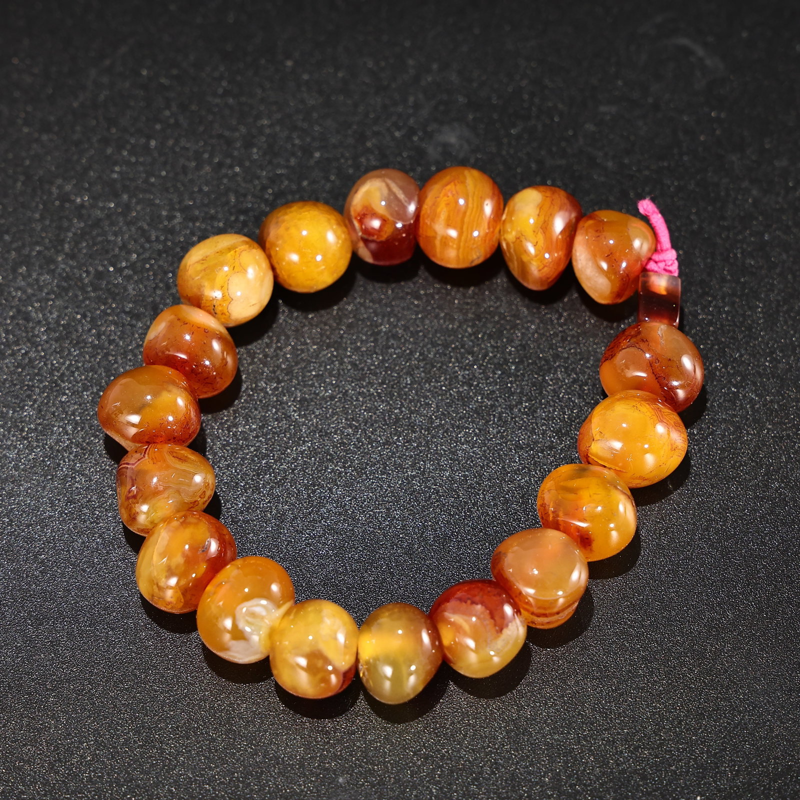 Agate Beaded Bracelet - 5