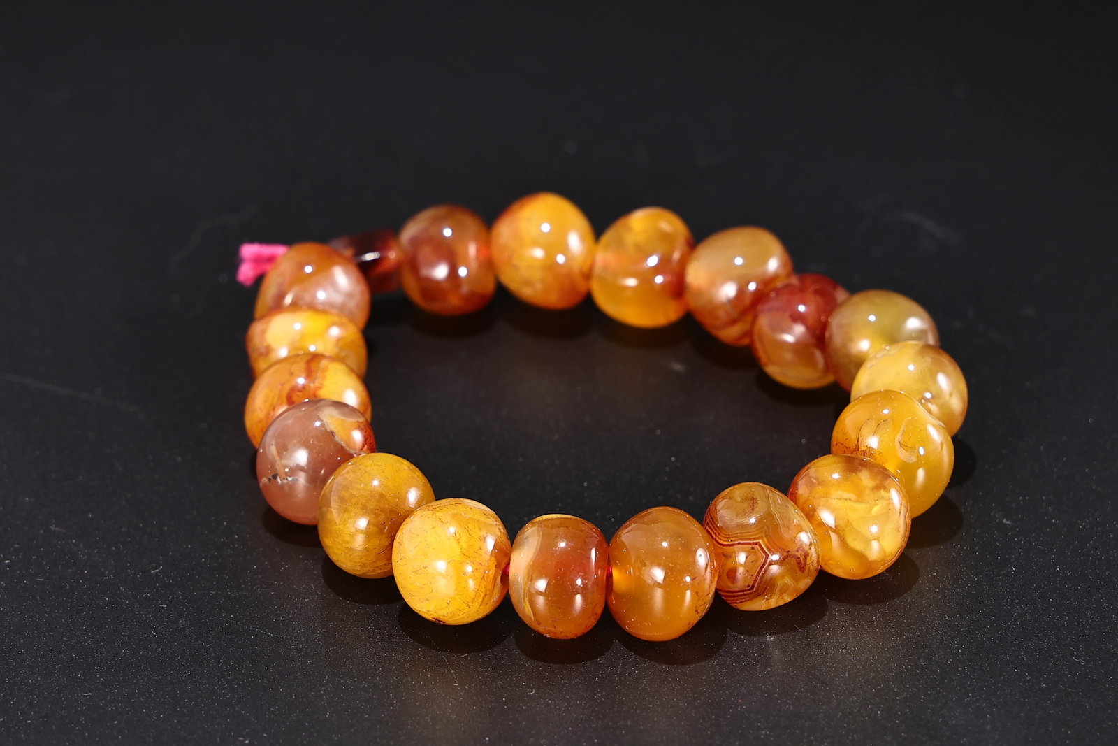Agate Beaded Bracelet - 6