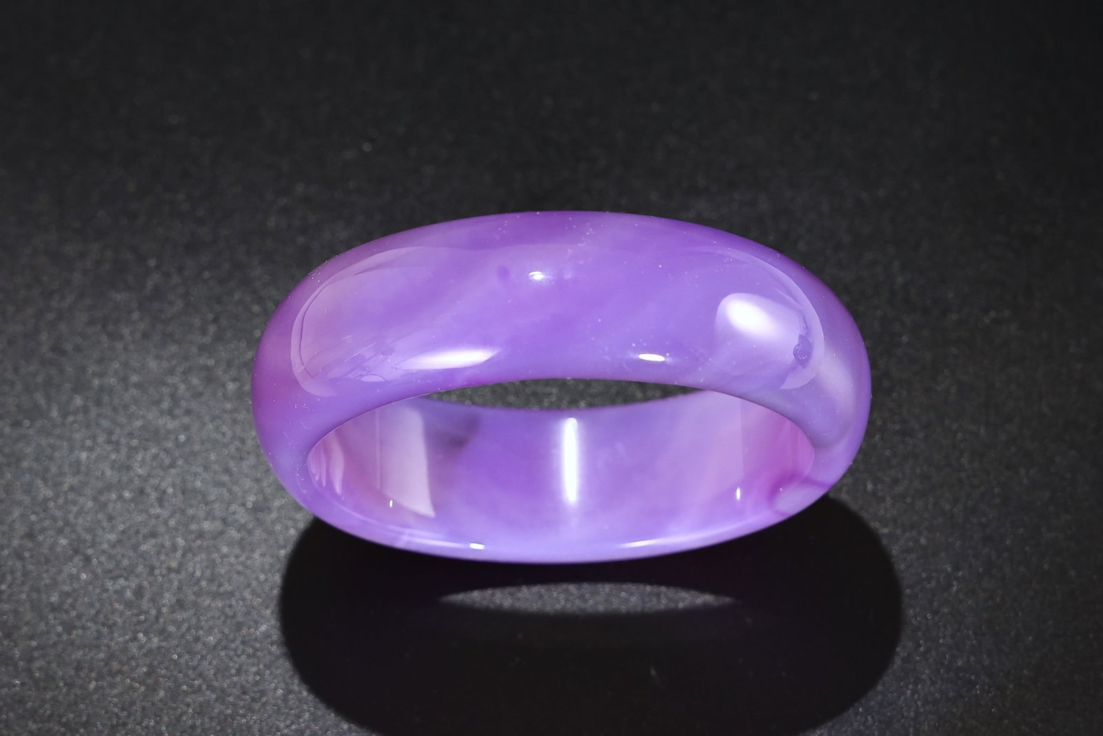 Lavender Agate Bangle Bracelet - 3