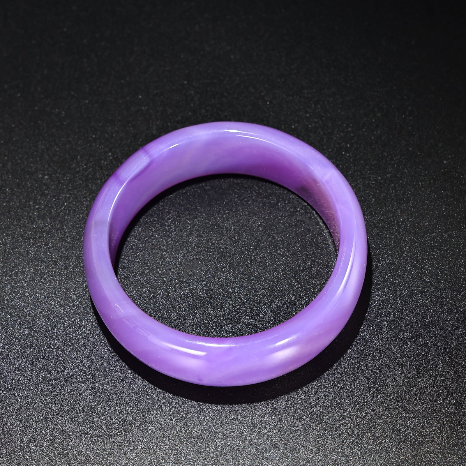 Lavender Agate Bangle Bracelet - 4