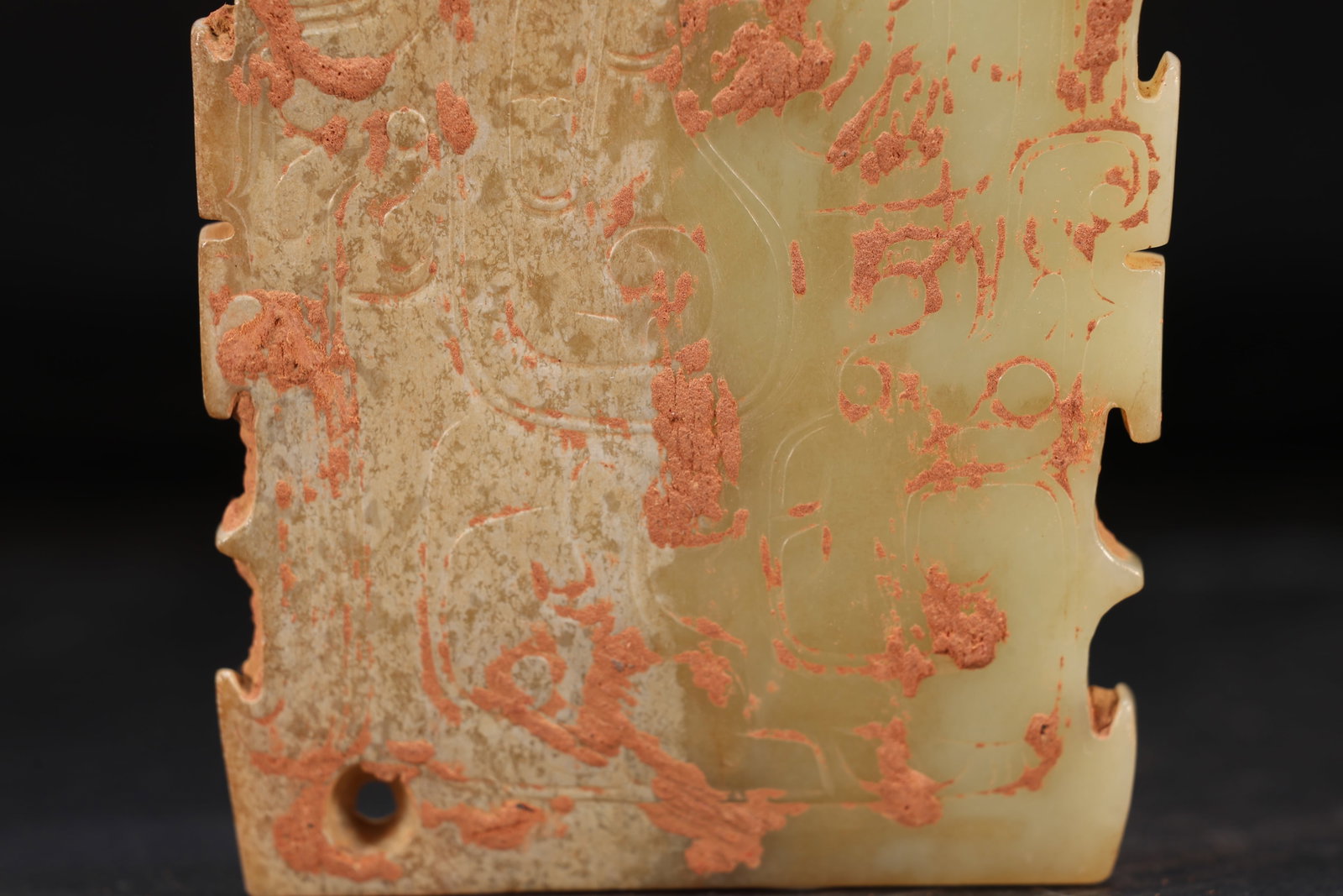 Jade Carved Bird Pattern Bi - 3
