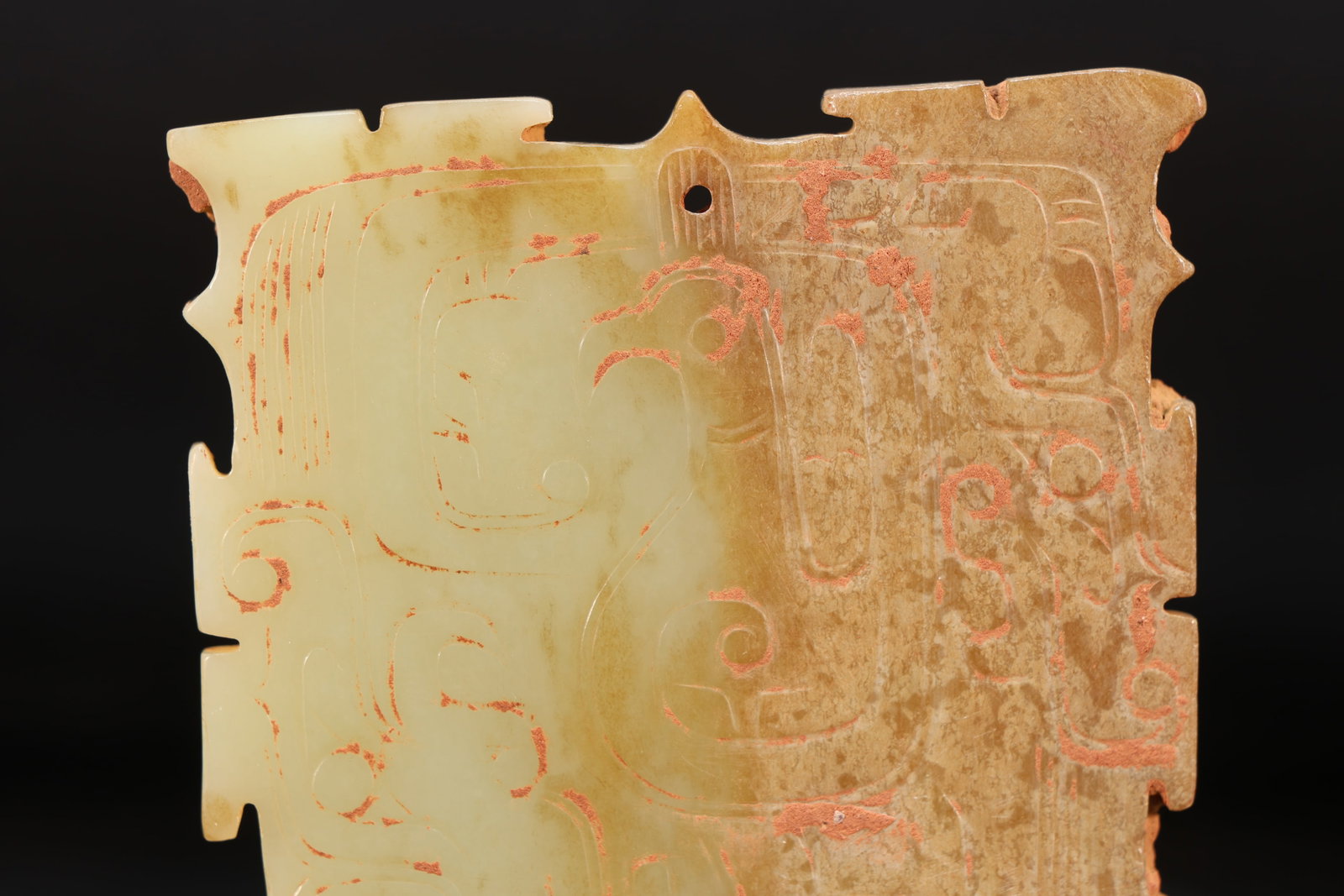 Jade Carved Bird Pattern Bi - 5