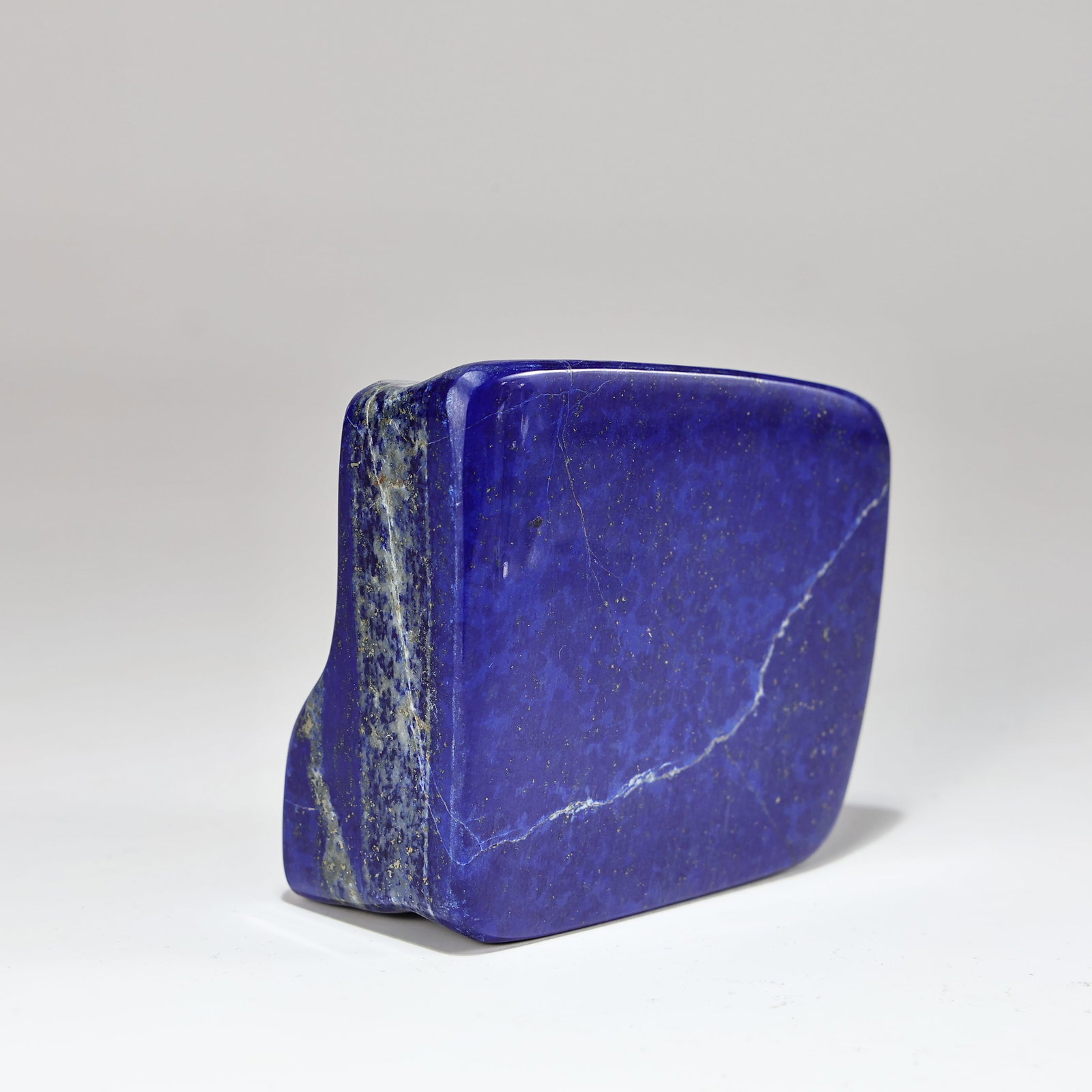 Vintage Carved Polished Lapis Lazuli Desk Paperweight (1 of 6)