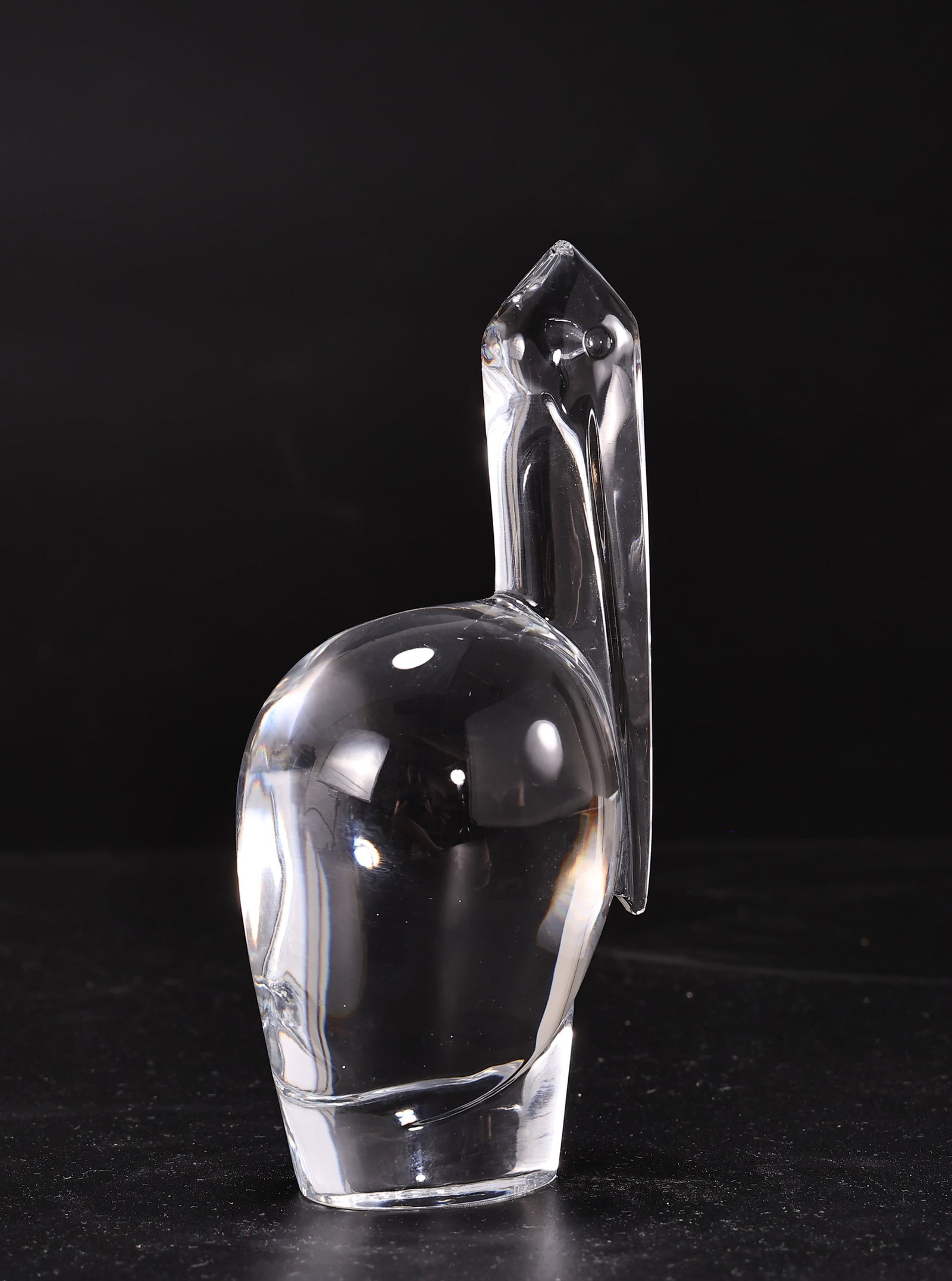 Baccarat France Clear Crystal Pelican Bird Figurine: Baccarat France Clear Crystal Pelican Bird Figurine (16 x 7.5 x 6 cm)
