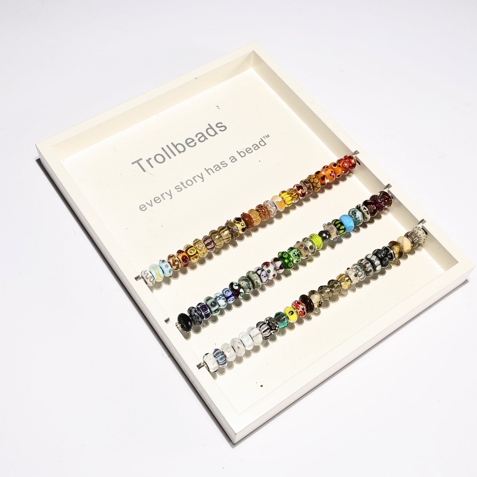 Collection of Trollbeads Glass Beads with Original Display Tray (1 of 5)