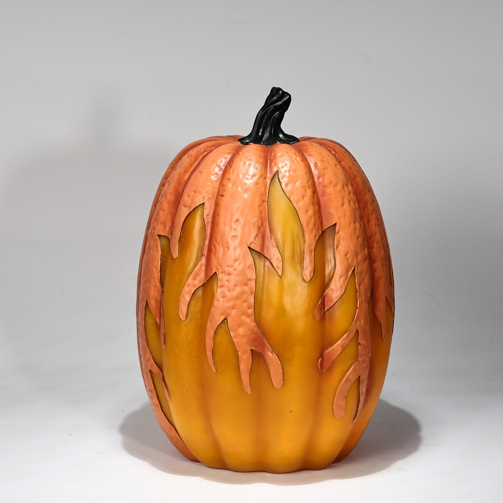 Halloween Large Lighting up Flame Pumpkin Lantern (1 of 5)