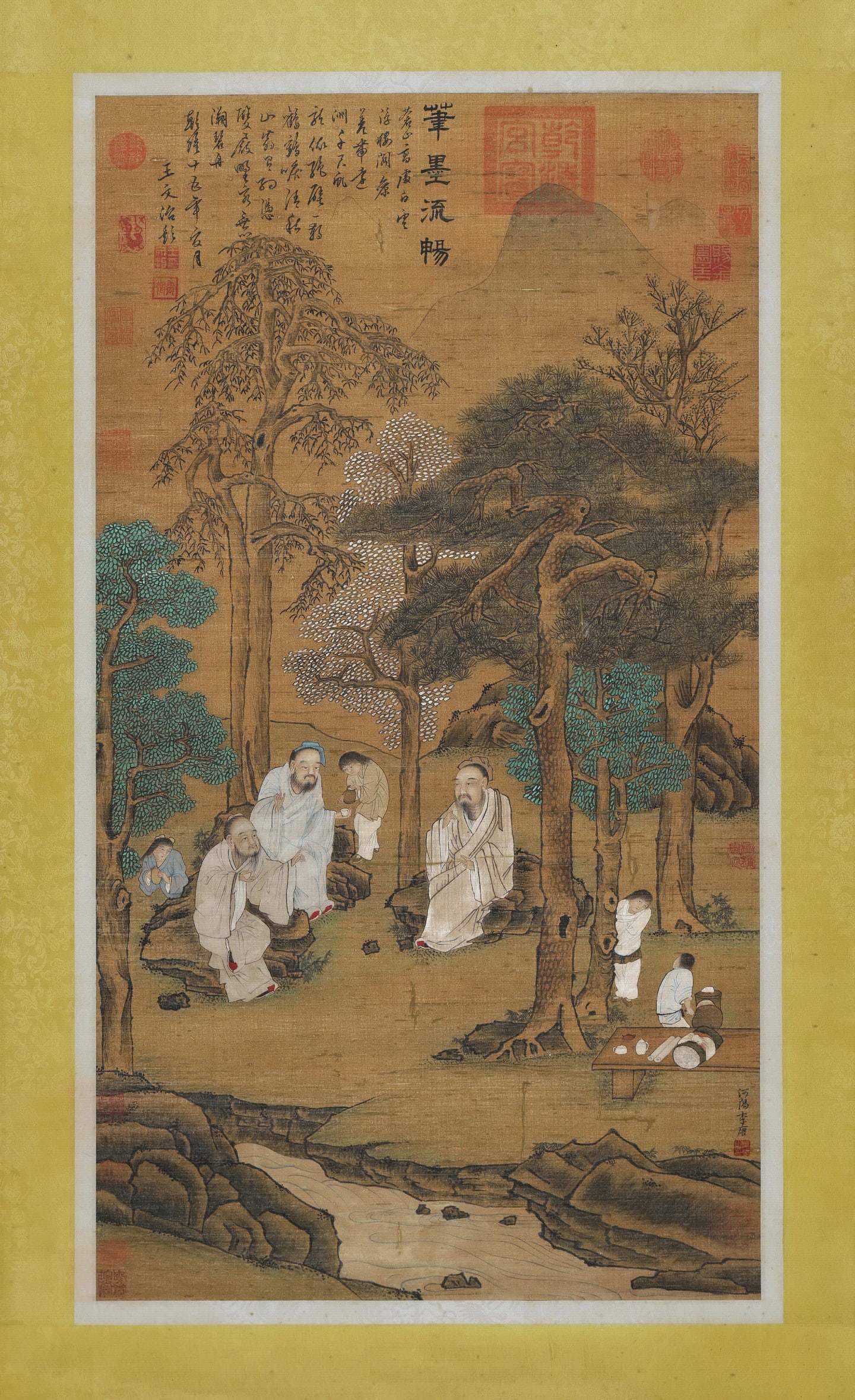 Chinese Drawing Landscape and Character Story Painting,Li Tang Mark: Chinese Drawing Landscape and Character Story Painting,Li Tang Mark (90 x 50cm)