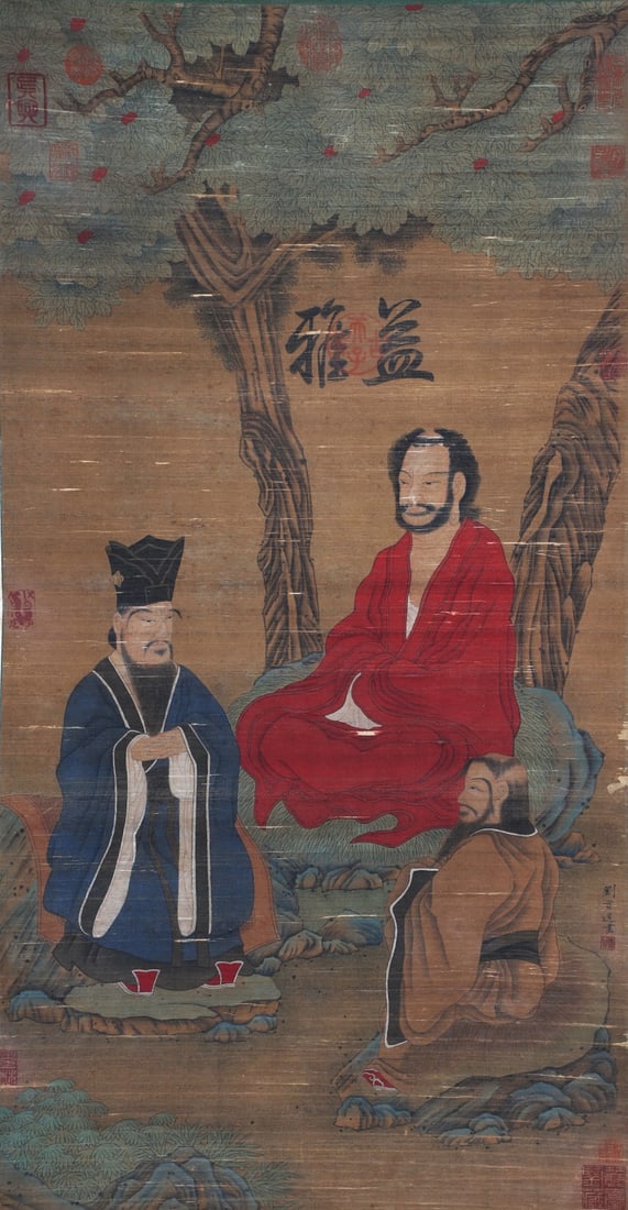 Chinese Drawing Character Painting,Liu Guandao Mark: Chinese Drawing Character Painting,Liu Guandao Mark (88 x 45cm)