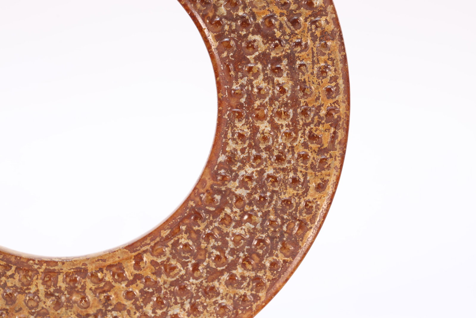 Jade Carved Cloud Pattern Bi - 3