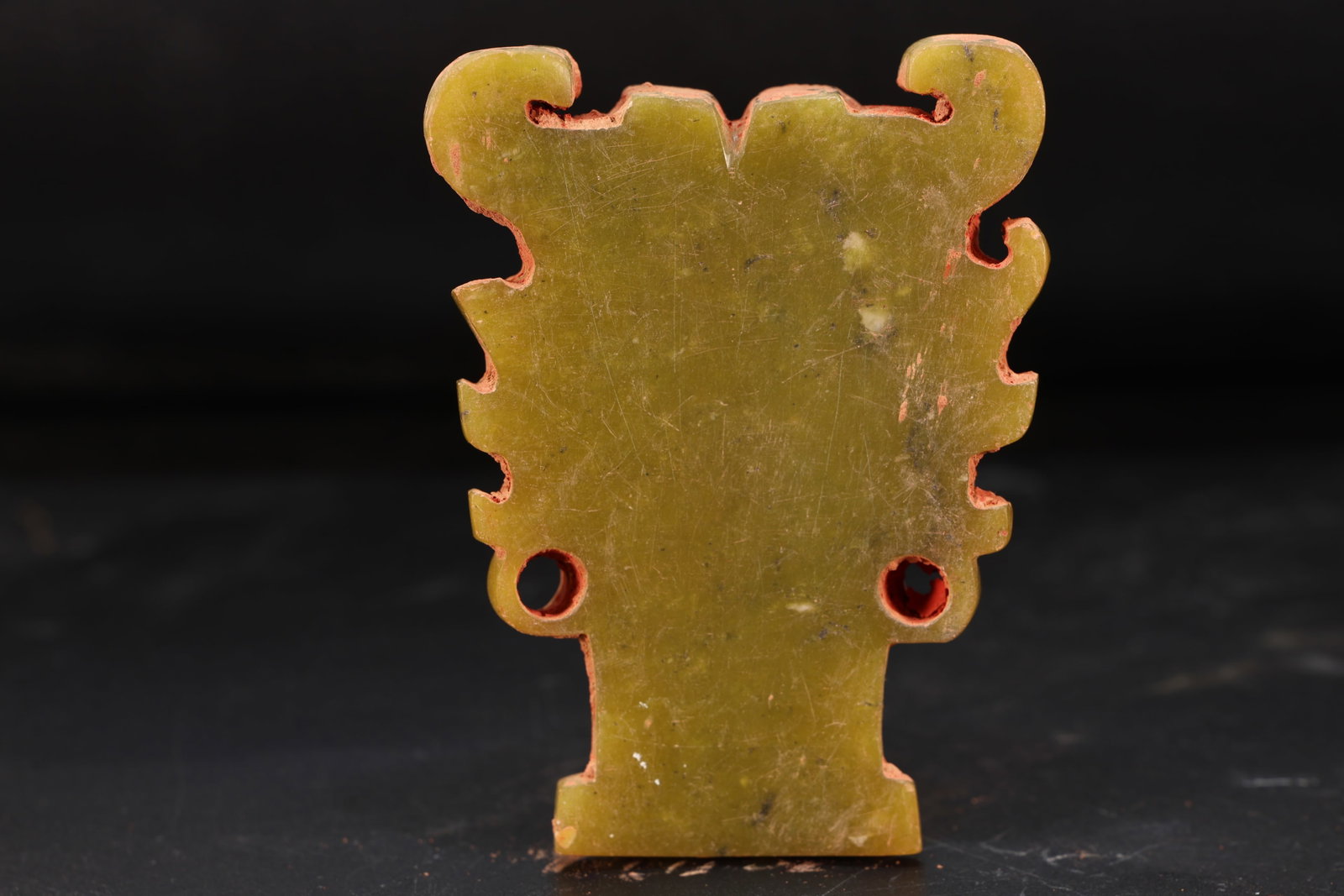 Jade Carved Character Face Pattern Bi - 4