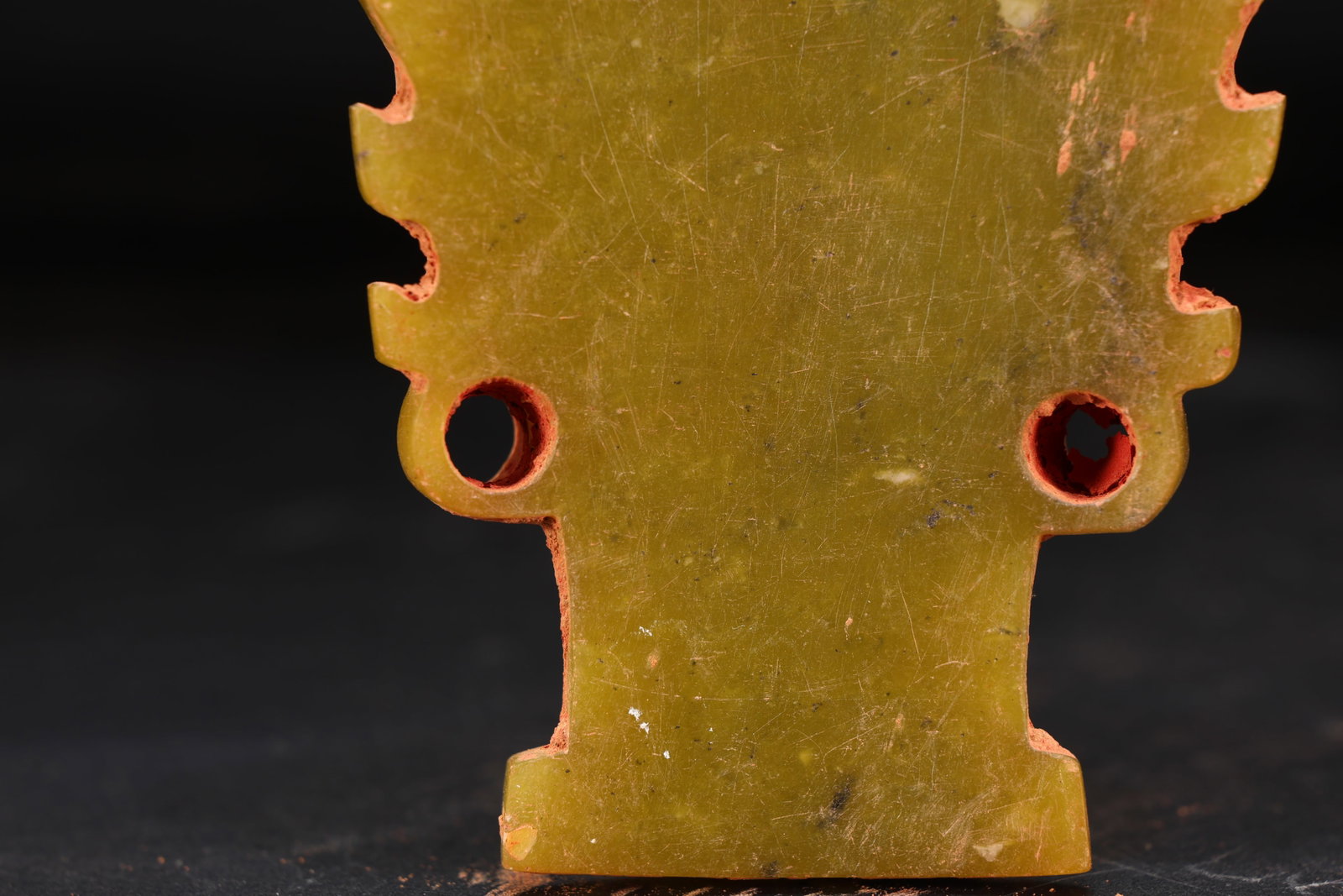 Jade Carved Character Face Pattern Bi - 6