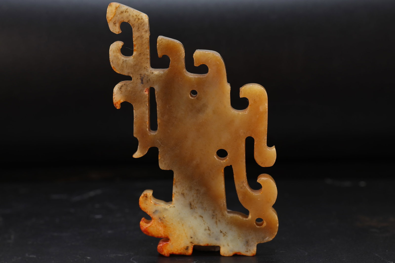 Jade Carved Character Face Pattern Bi - 4