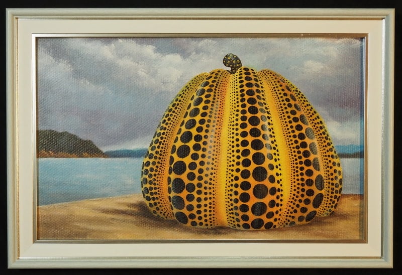 Drawing Pumpkin Oil Painting,Yayoi Kusama Mark (1 of 9)