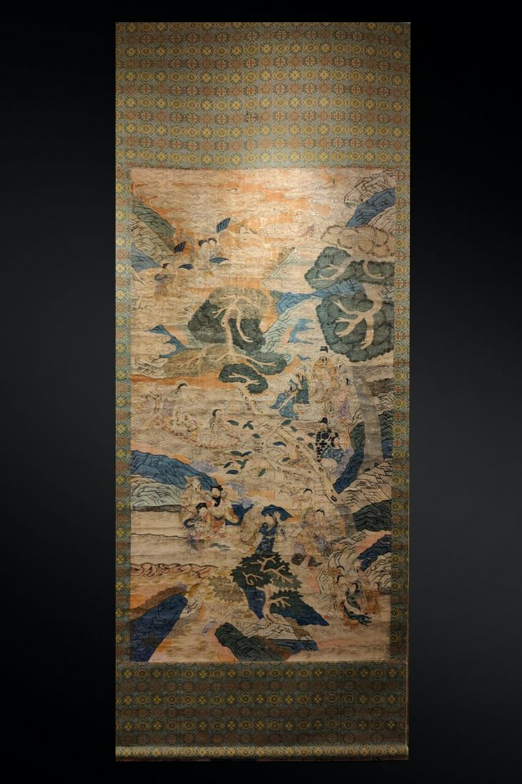 Chinese Qing Dynasty antiques Kesi Scrolls screen: Chinese Qing Dynasty antiques Kesi Scrolls screen