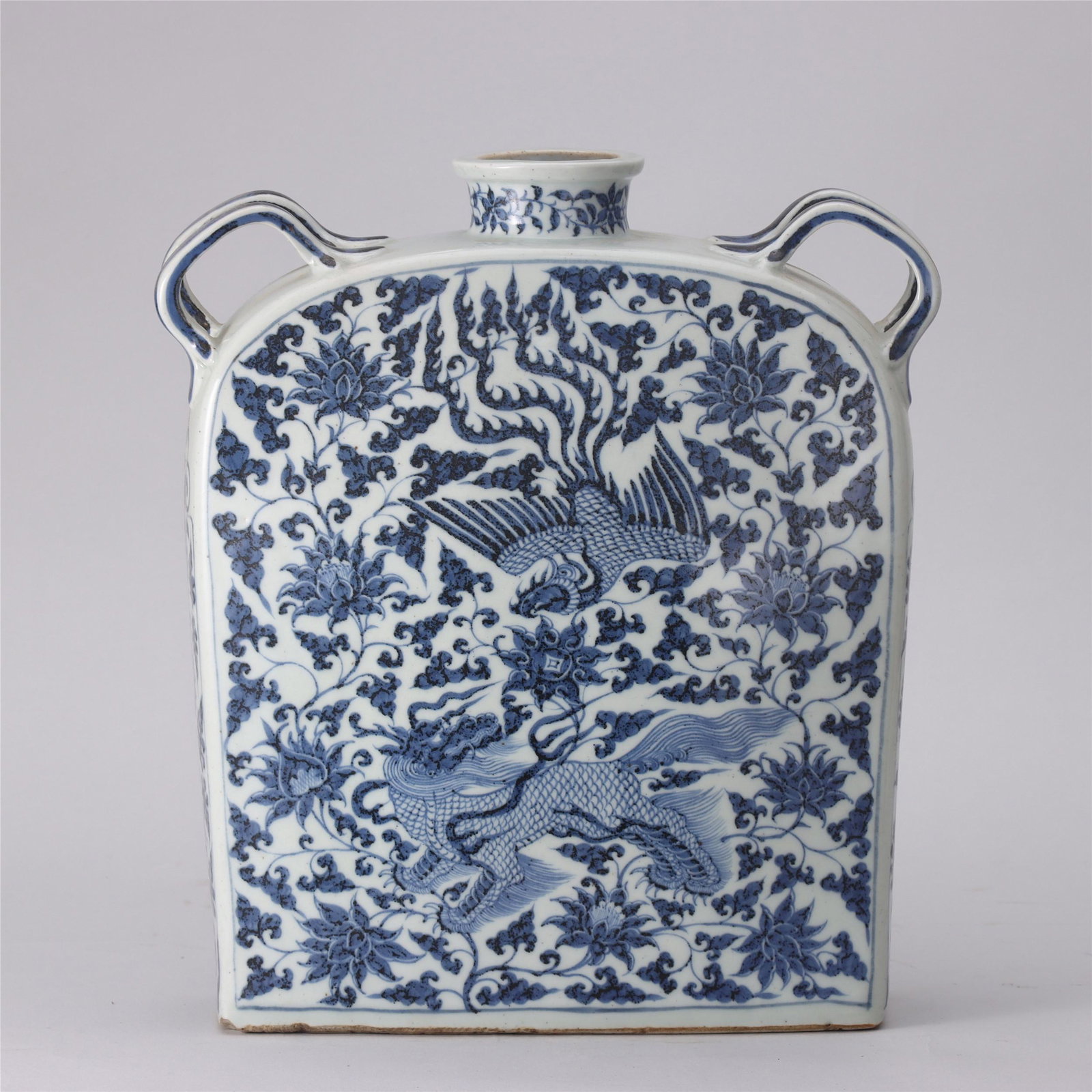 A Blue and White Phoenix and Beast Porcelain Pot (1 of 9)