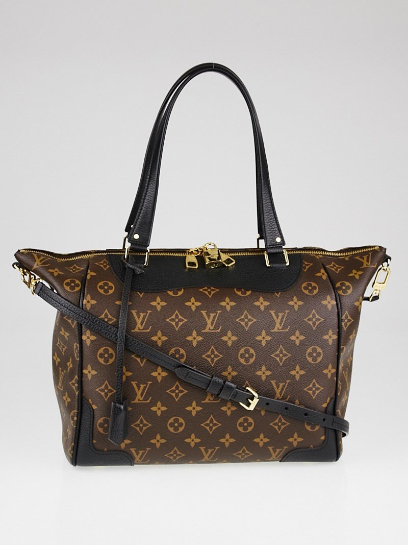 Louis Vuitton ESTRELA NM: 18.1 x 11.0 x 6.7 inches (Length x Height x Width) -Natural cowhide leather trimmings-Shiny golden brass hardware-Adjustable strap for shoulder or cross-shoulder carry-Zipped closure-Microfibre lining