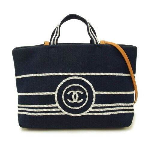 Chanel Denim large shopping tote bag: We guarantee this is an authentic CHANEL Denim Large Shopping Tote Black or 100% of your money back. This stylish shopping tote is crafted of fine denim with an attractive white stripe and Chanel CC l