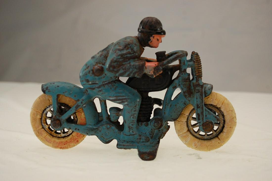 HUBLEY CAST IRON HILL CLIMBER HARLEY DAVIDSON BOBBER (1 of 6)