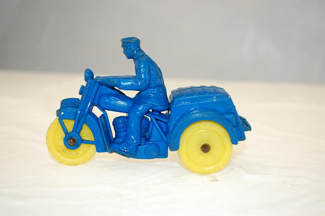 VINTAGE AUBURN POLICE MOTORCYCLE HARLEY TRIKE BLUE (1 of 3)