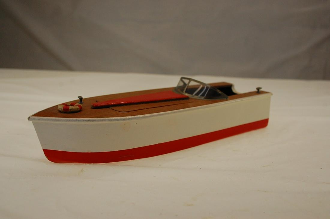 VINTAGE 1950S RC BOAT ATWOOD: NO MOTOR VINTAGE 1950S RC BOAT ATWOOD LIKE NEW ALL WOOD