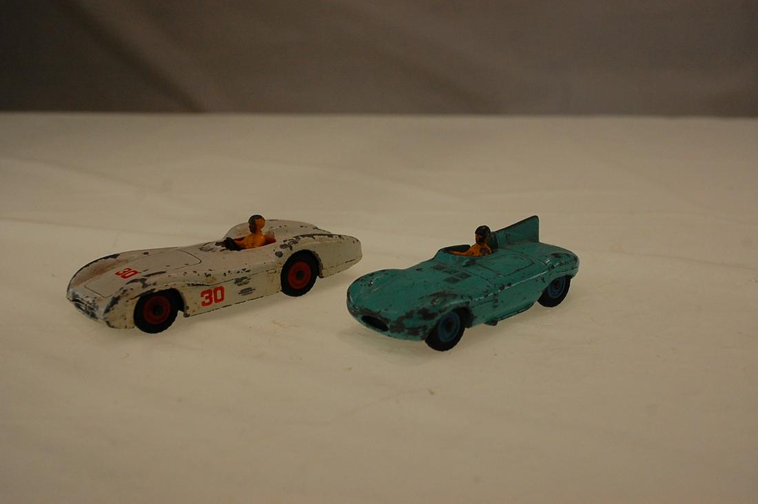 2 VINTAGE DINKY TOYS RACING CARS 238 JAGUAR TYPE D & (1 of 3)