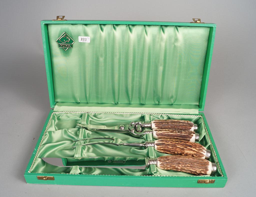 PumaSolingen game cutlery in cassette, consisting of game shears and