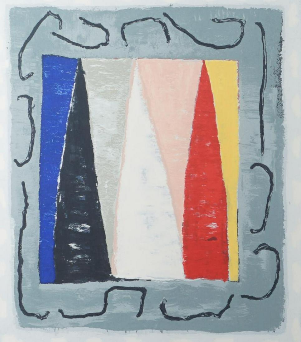 Harrie Gerritz, Torens, lithograph, sig. b.r., 1991, dim. 46 x 39 cm.: Harrie Gerritz, Torens, lithograph, sig. b.r., 1991, dim. 46 x 39 cm.