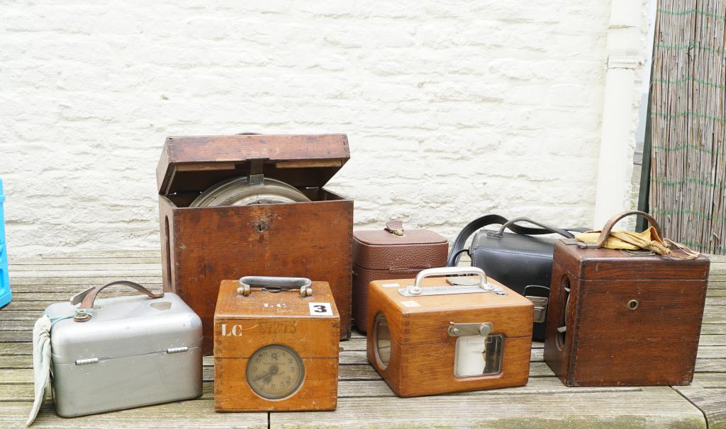 Collection Of Pigeon Clocks Including Benzing And Antique Imperator