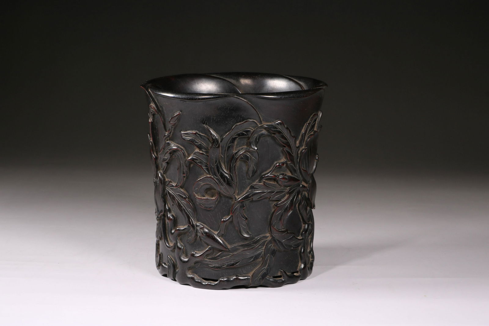 A Chinese carved zitan (1 of 9)