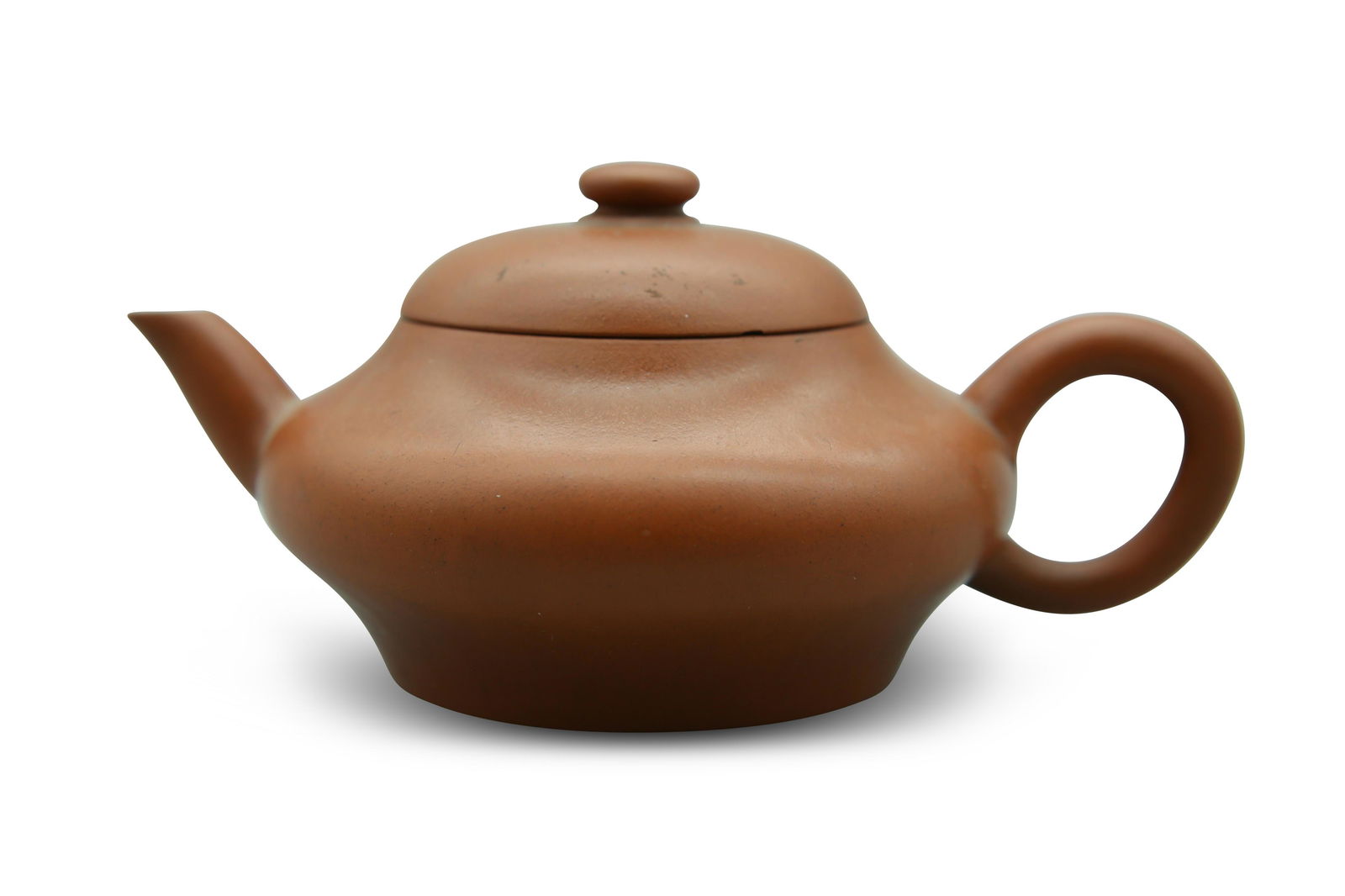 A red clay pot, H 6,6 cm (1 of 4)