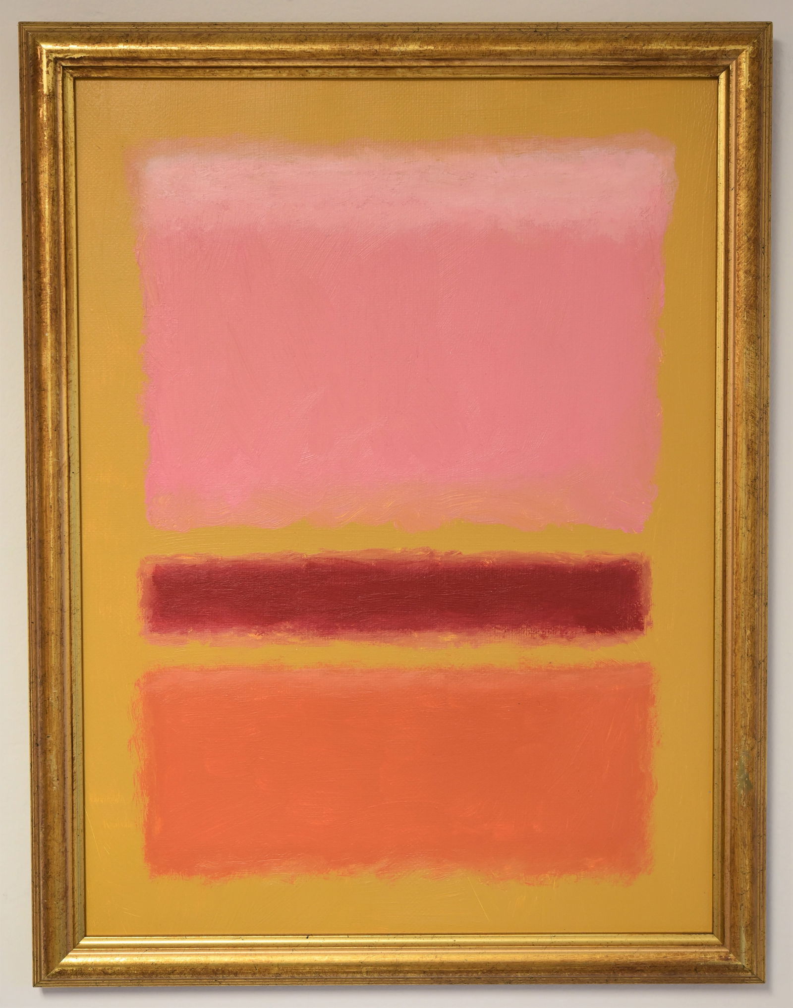 IN THE STYLE OF MARK ROTHKO (AFTER) ACRYLIC PAINTING ON (1 of 3)